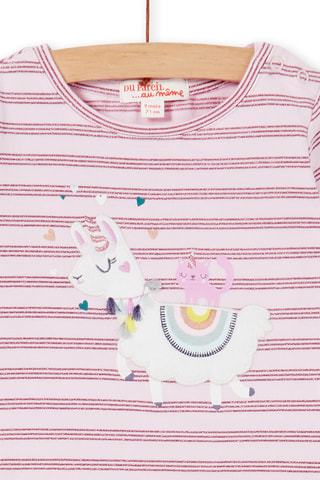 T-shirt - Lichtpaars en Fuchsia