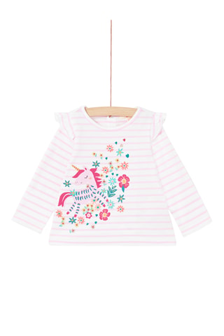 T-shirt - Lichtpaars en Wit