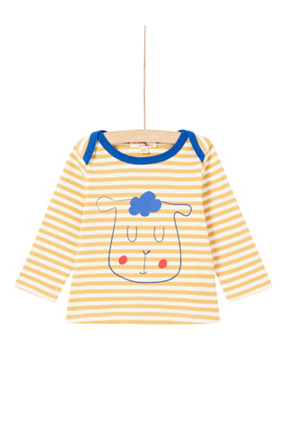 T-shirt - Geel en Ecru