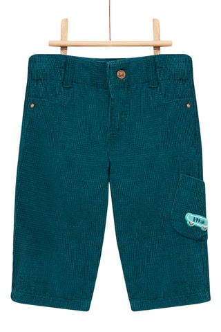 Velours Broek - Pauwblauw