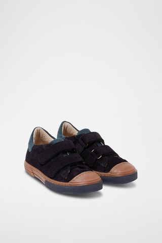 Splitnubuck Sneakers - Marineblauw