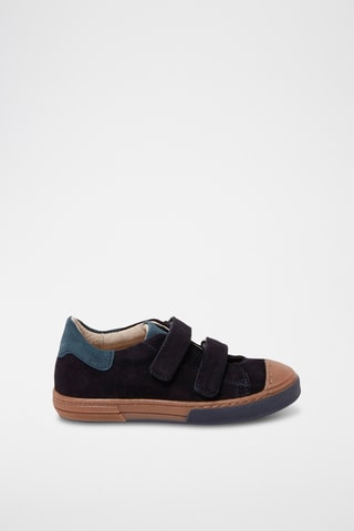 Splitnubuck Sneakers - Marineblauw