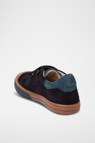 Splitnubuck Sneakers - Marineblauw