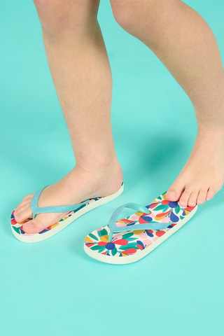 Strandslippers - Zeegroen