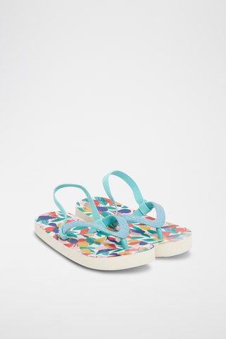 Strandslippers - Zeegroen