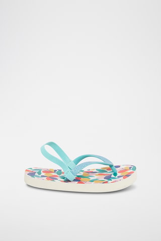 Strandslippers - Zeegroen