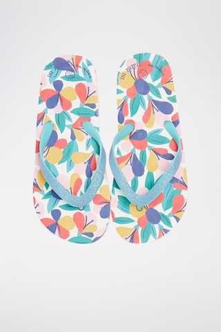Strandslippers - Zeegroen