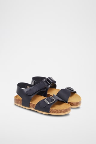 Leren Sandalen - Marineblauw