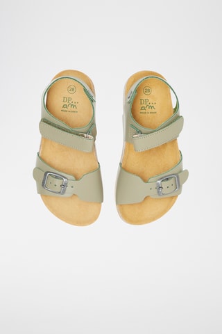 Leren Sandalen - Kaki