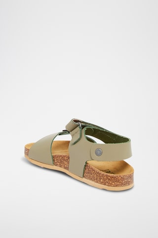 Leren Sandalen - Kaki