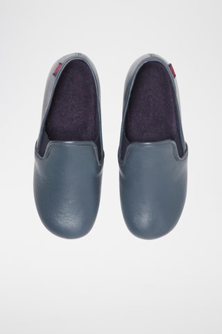 Leren Slip-ons - Marineblauw