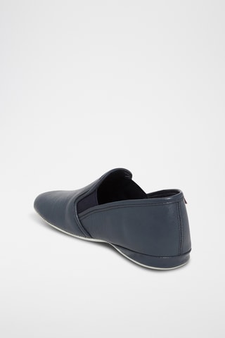Leren Slip-ons - Marineblauw