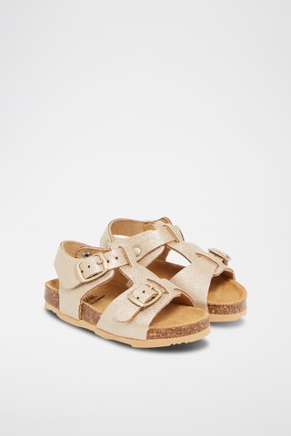 Leren Sandalen - Goudkleurig