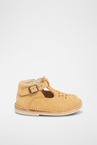 Nubuck Saloméschoenen - Camel