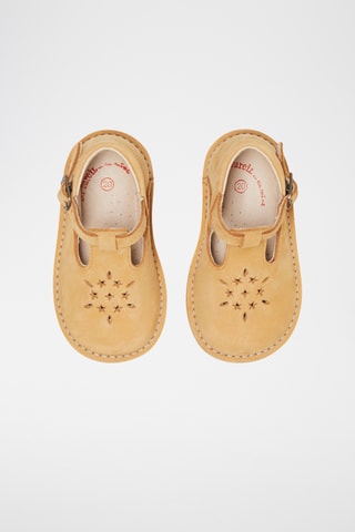 Nubuck Saloméschoenen - Camel