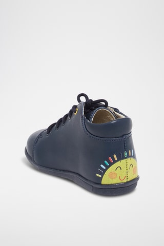 Leren Boots - Marineblauw