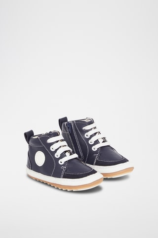 Leren Boots - Marineblauw