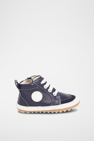 Leren Boots - Marineblauw