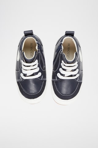 Leren Boots - Marineblauw