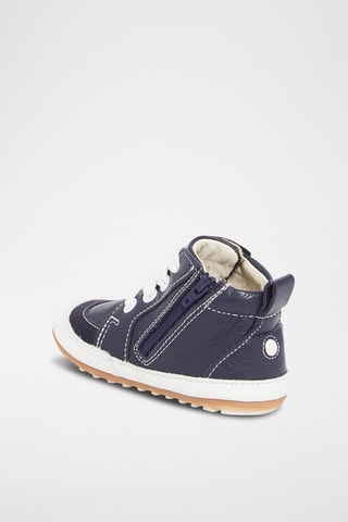 Leren Boots - Marineblauw
