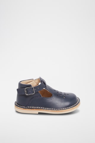Leren Saloméschoenen - Marineblauw