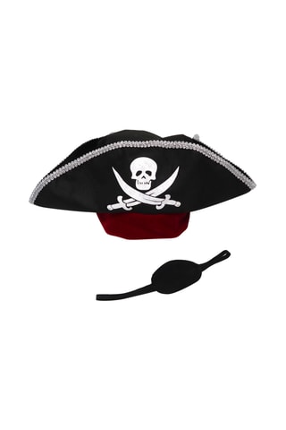 Piratenhoed en Ooglapje - Zwart - Vanaf 5 Jaar