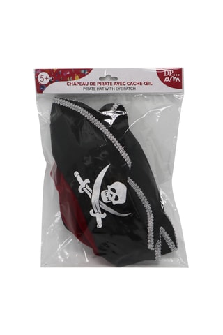 Piratenhoed en Ooglapje - Zwart - Vanaf 5 Jaar