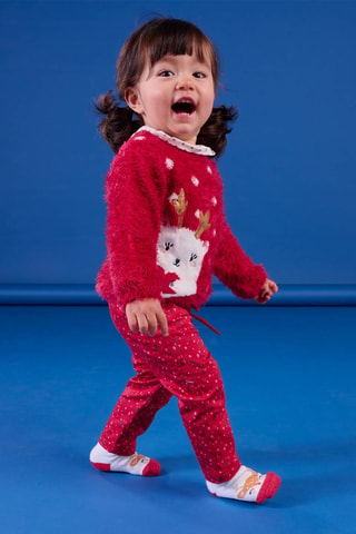 Zachte Kersttrui - Rood