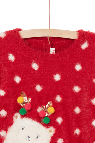 Zachte Kersttrui - Rood