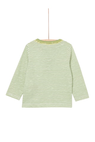 T-shirt - Kaki en Wit