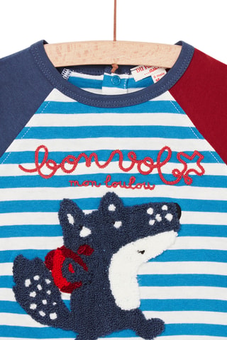 T-shirt - Blauw en Wit