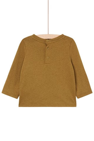 T-shirt met Beer - Groen