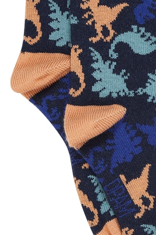 Sokken met Dinosaurusmotief - Blauw