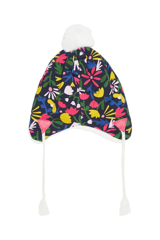 Muts met Pompon - Marineblauw