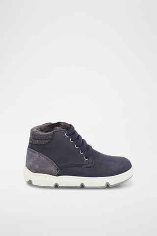 Gevoerde Leren Boots - Marineblauw