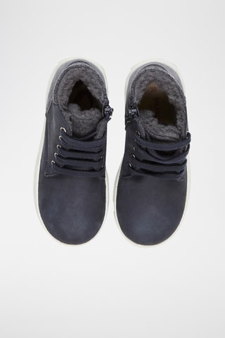 Gevoerde Leren Boots - Marineblauw