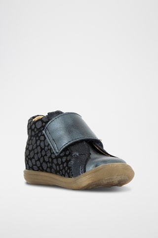 Leren Enkellaarzen - Marineblauw