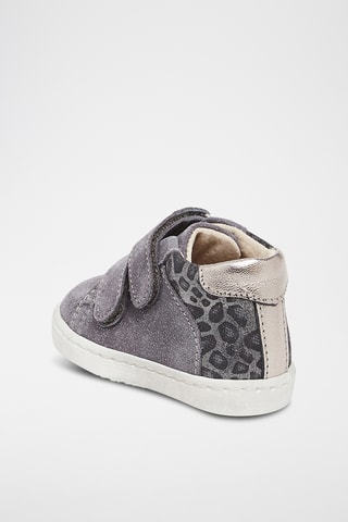 Splitleren Hoge Sneakers - Grijs
