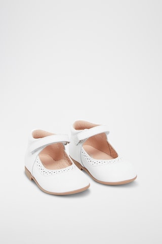 Leren Mary Janes - Wit