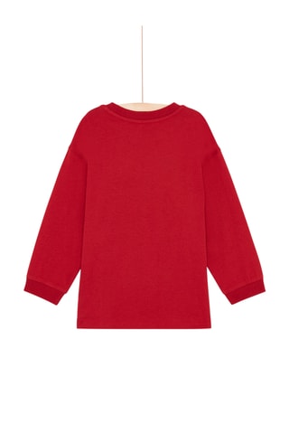 T-shirt met Pantermotief - Rood