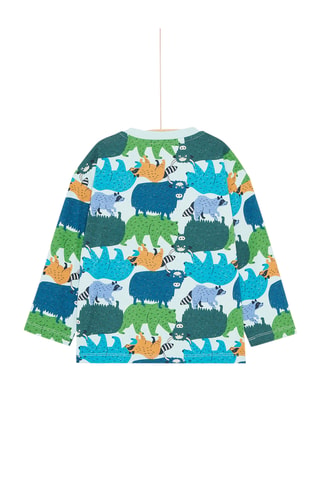 T-shirt met Dierenmotief - Blauw