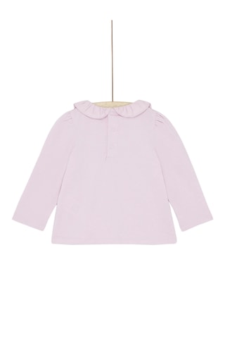 T-shirt met Decoratief Motief - Paars