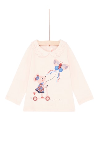 Brassière met Muis- en Vlindermotief - Roze