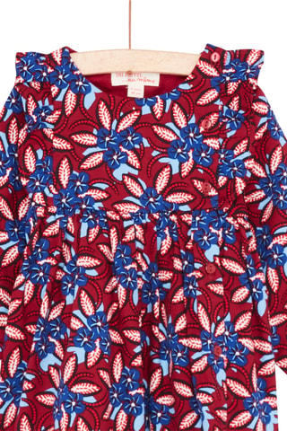 Jurk met Bloemenmotief - Goudkleurig