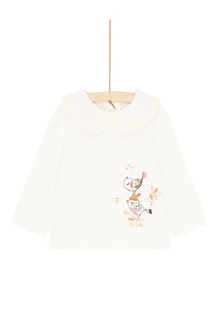 T-shirt met lange mouwen - Beige
