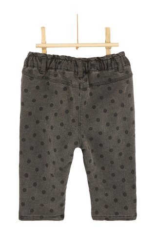 Jeans met Stippenmotief - Blauw