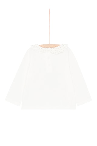 Kerstshirt met Lange Mouwen - Beige