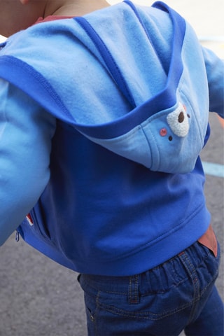 Vest met Automotief en Dierenkop - Blauw