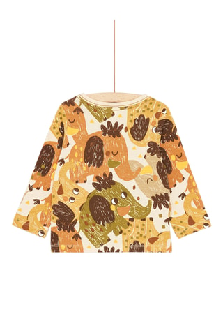 T-shirt met Dierenmotief - Beige