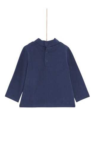 Ondertrui met Opstaande Kraag - Blauw